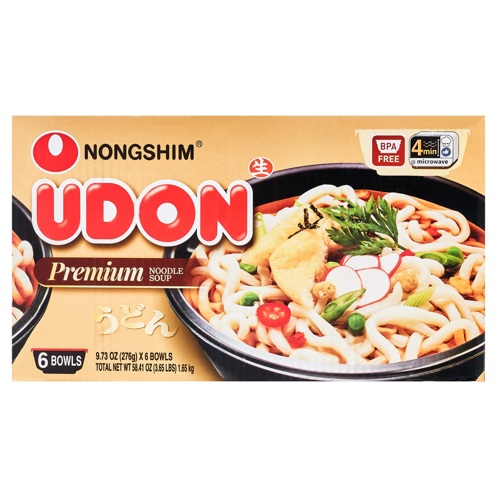9.73oz X 6 Count Savory Soy Udon Noodle Soup Bowl D7927