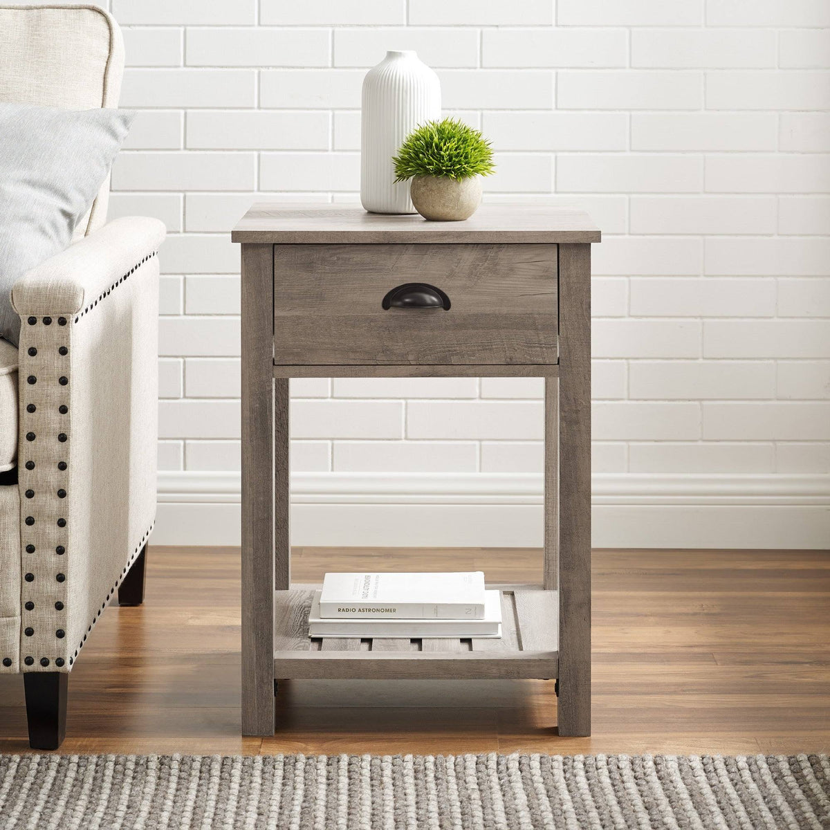 18-inch One-Drawer Side Table X41389