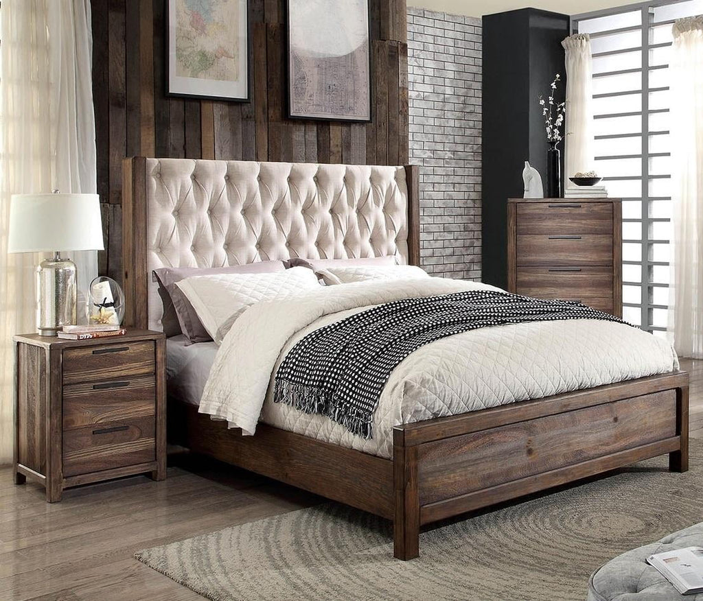 Solid Wood King Bedroom Set 3pcs X896092