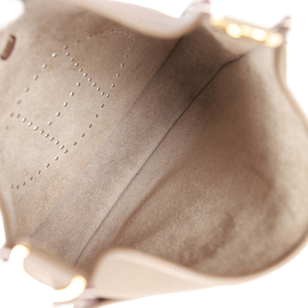 Etoupe Clemence Leather Bag M87699