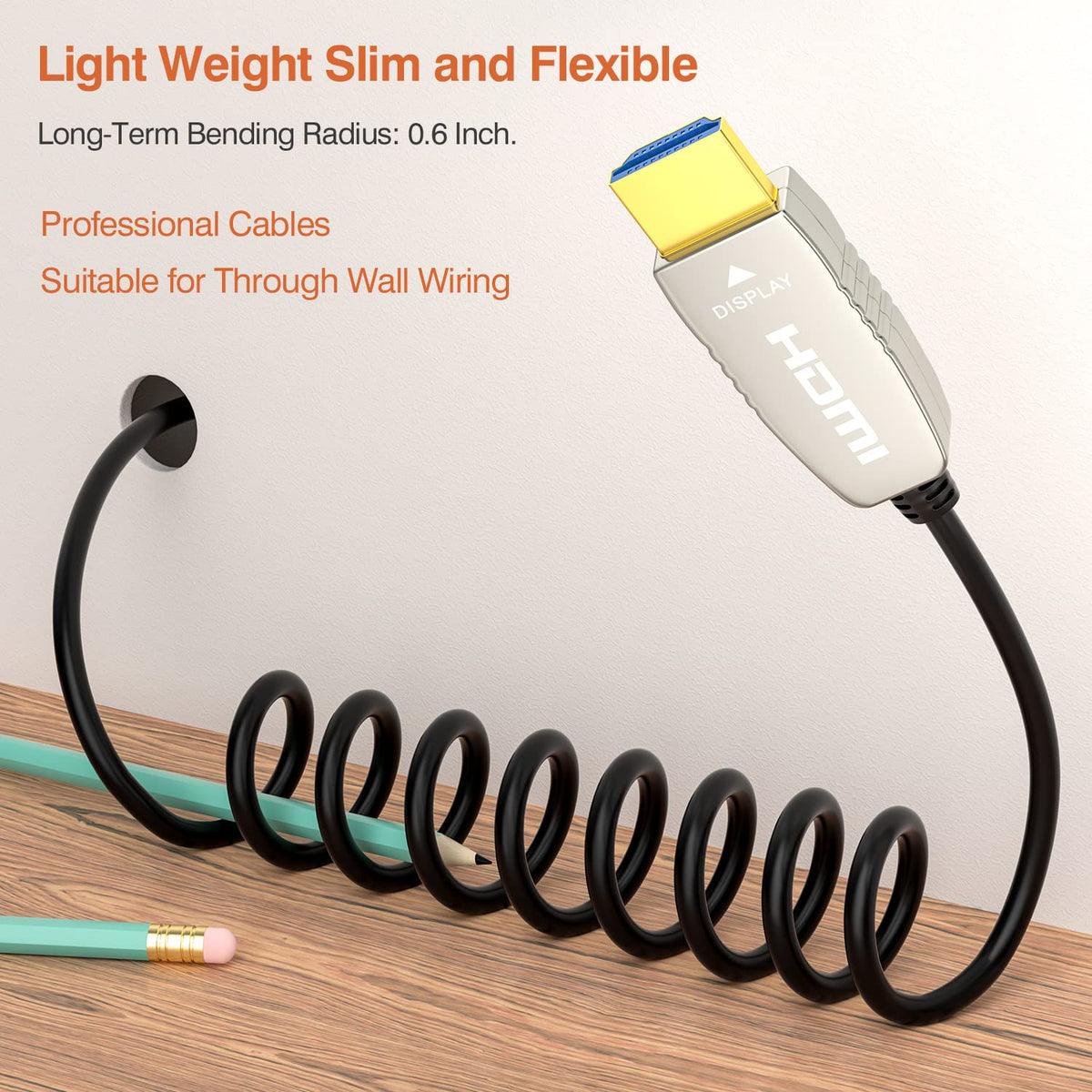 4K60HZ HDR 6 feet HDMI Fiber Cable T47393