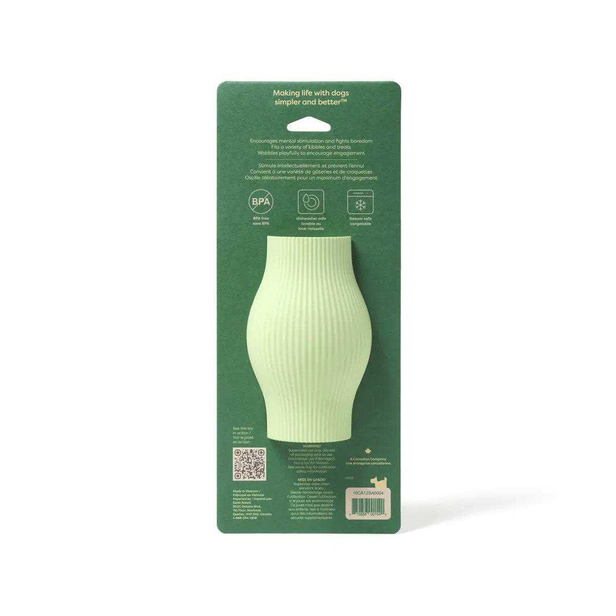 Dog Treat Toy Green Rubber A586200