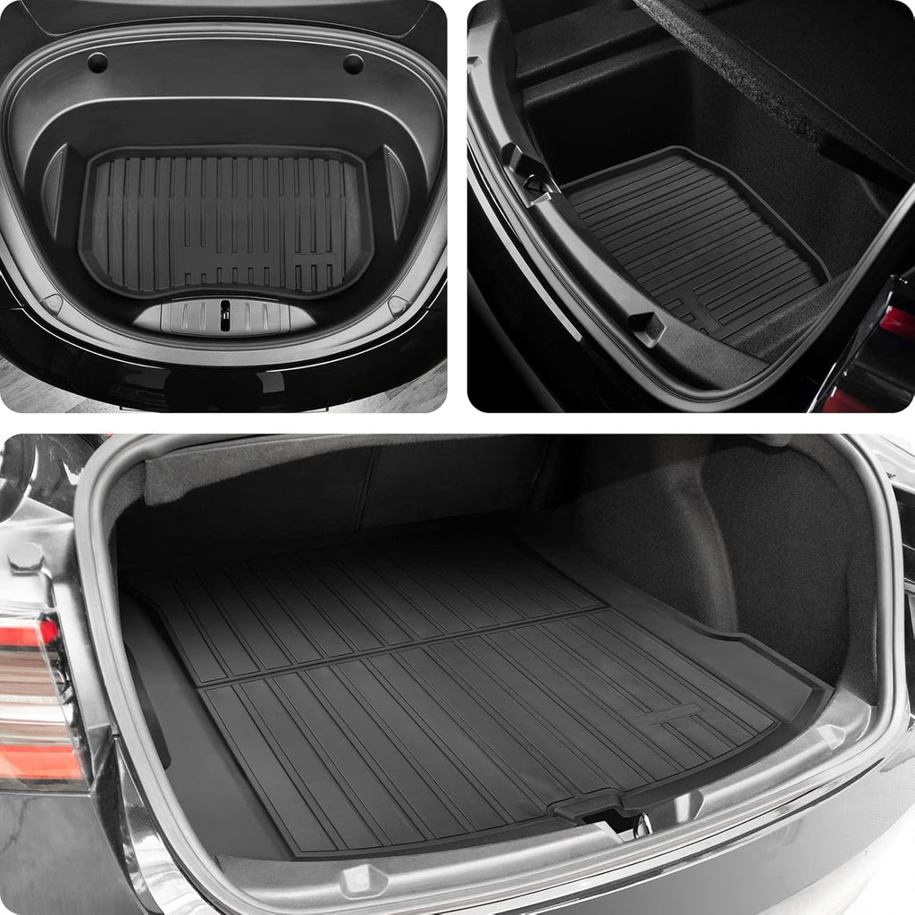 TPE Full Set Waterproof Floor Mats for Model 3 2021 2022 Y139