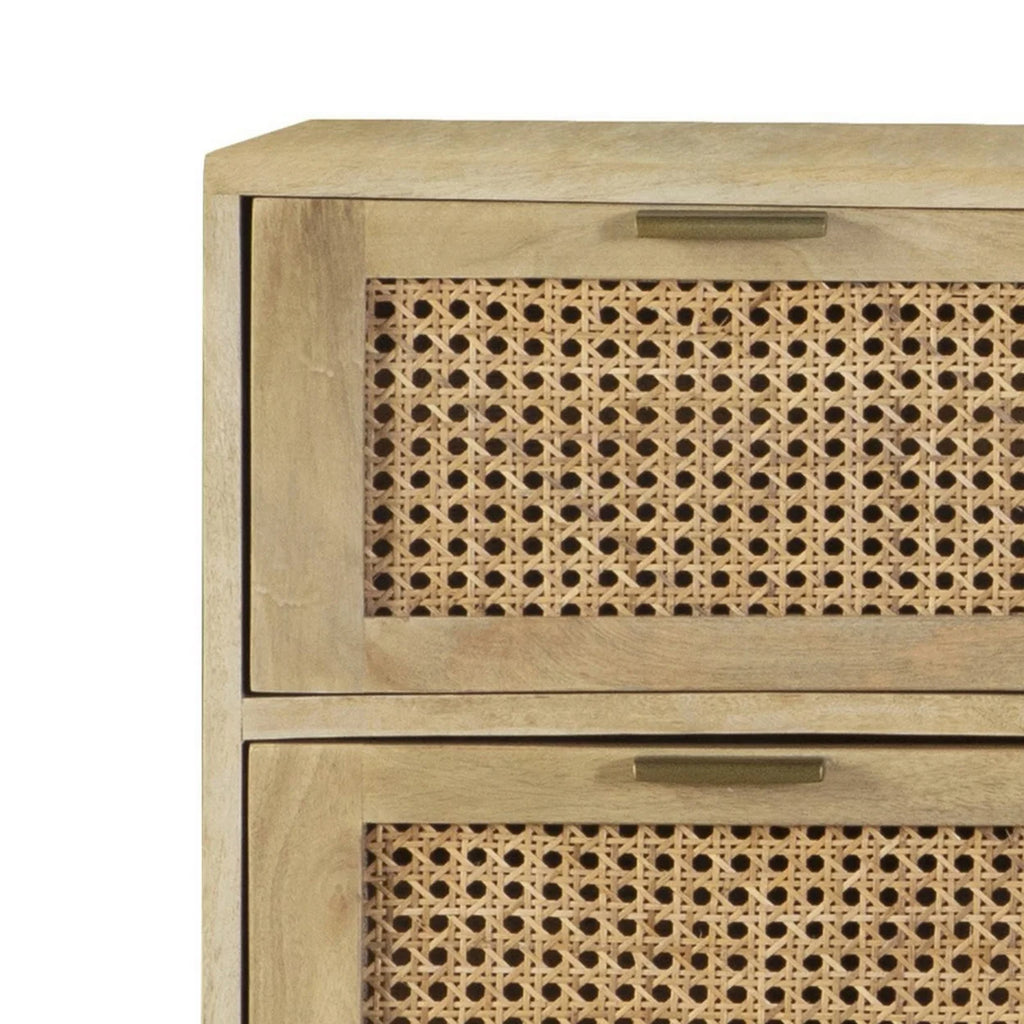 36 Inch 3 Drawer Brown Mango Wood Sideboard Console Cabinet I131821