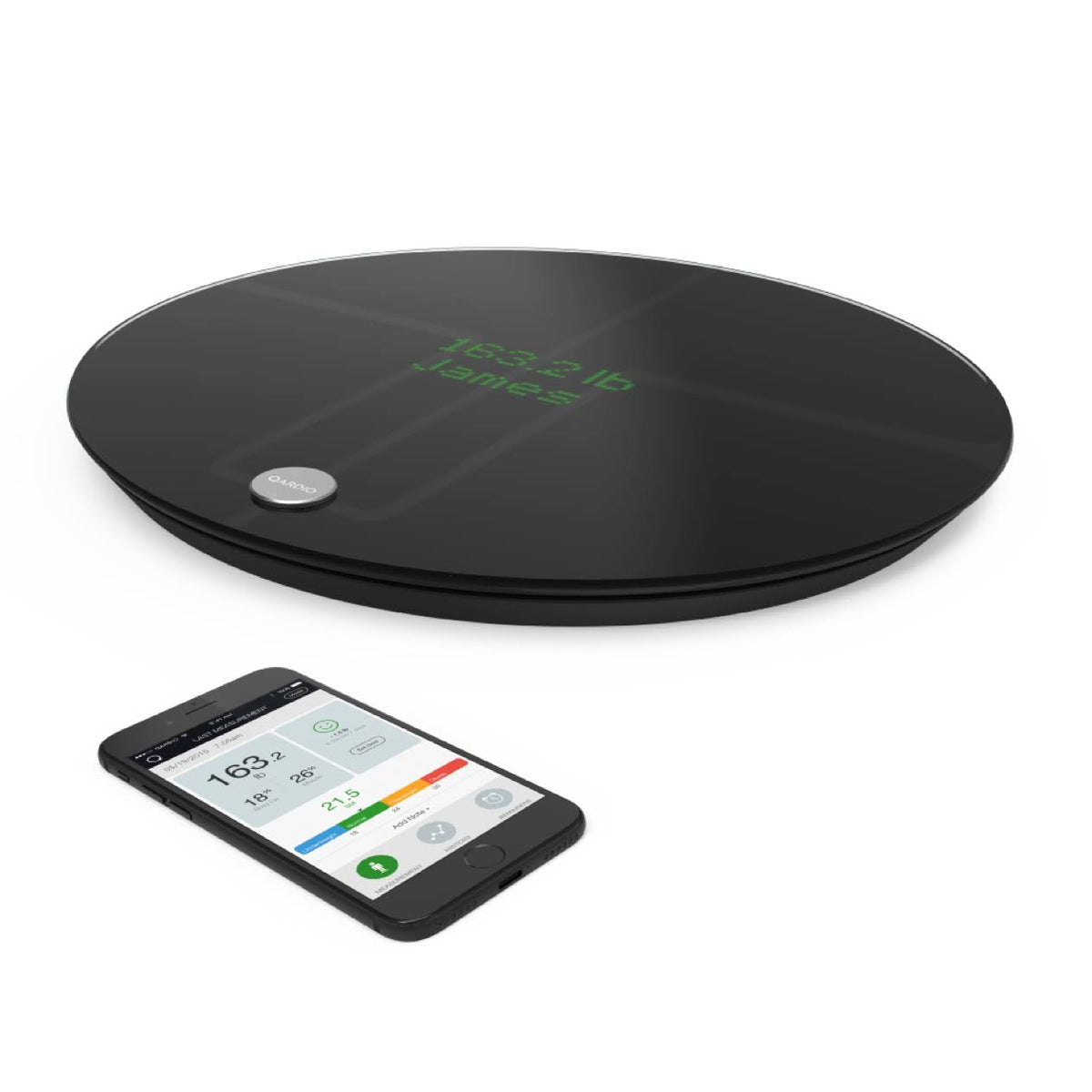 Black Wireless Smart Scale & Body Analyzer U196064