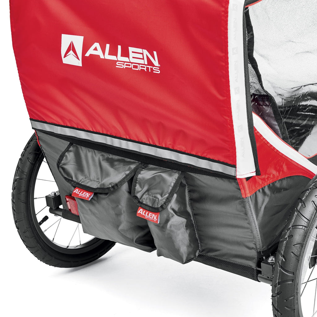 Red Bicycle Trailer for 2-Children I531842