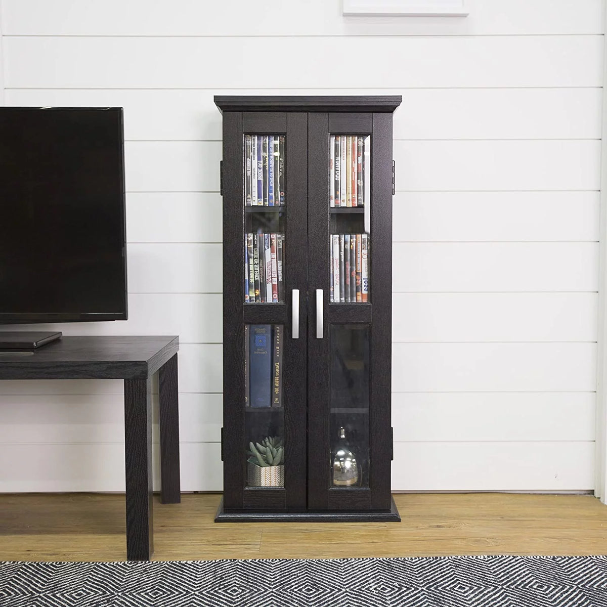 4 Tier Black Bookshelf V870949