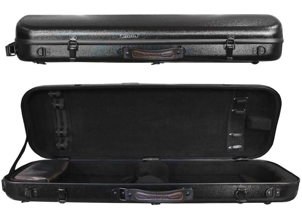 Black 4/4 Fiberglass Violin Case Q153