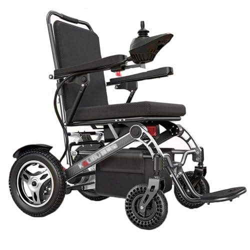 Silver Foldable Electric Wheelchair 300lbs 12.4 mi Cruise Range R461