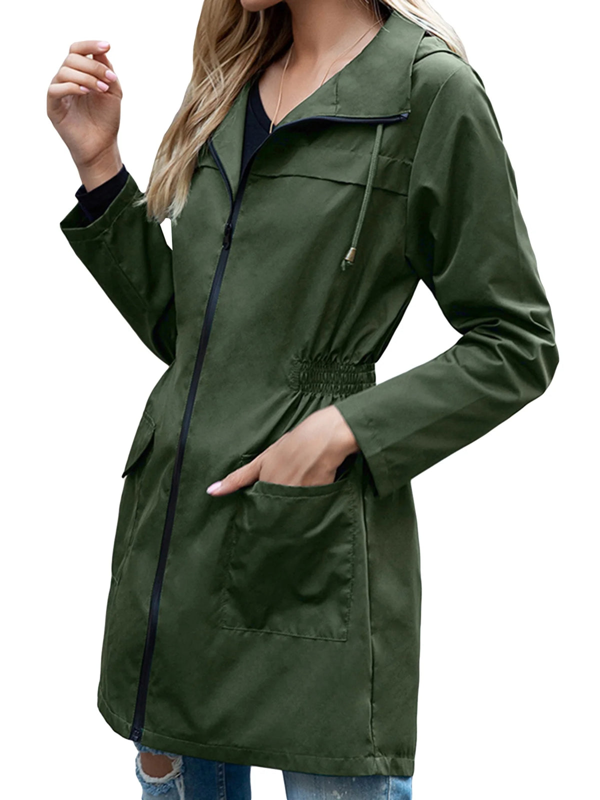 Waterproof Hooded Lightweight Rain Jacket T69050