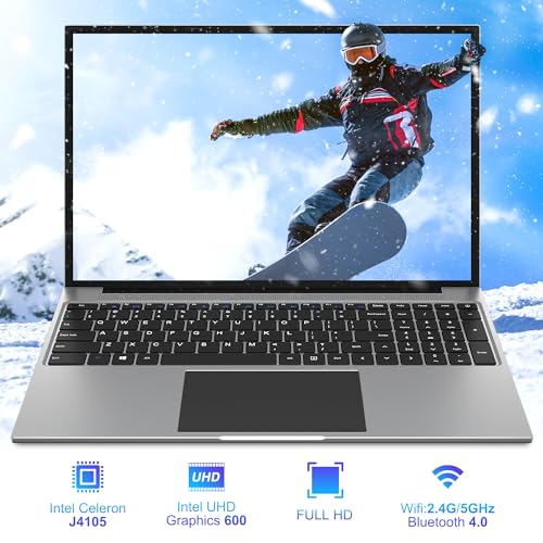 16 Inch Laptop, 16GB DDR4 512GB SSD, Quad Core N CPU, FHD IPS 1920x1200 Display X92578