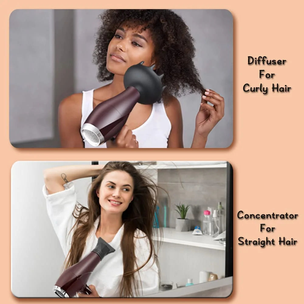 2000 Watt Negative Ionic Hair Dryer with Diffuser Concentrator Comb H6221