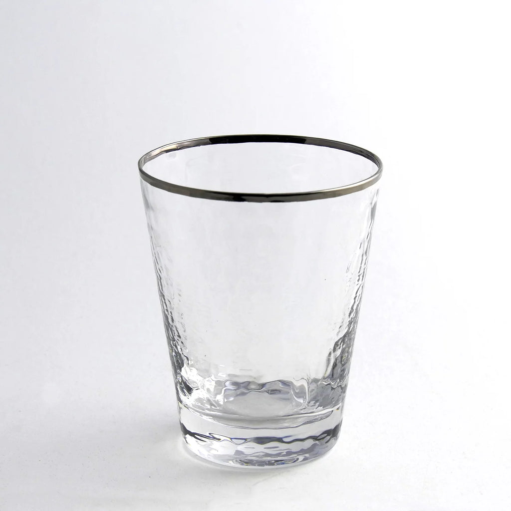 Metallic Rim Double Old Fashioned Set Z25686