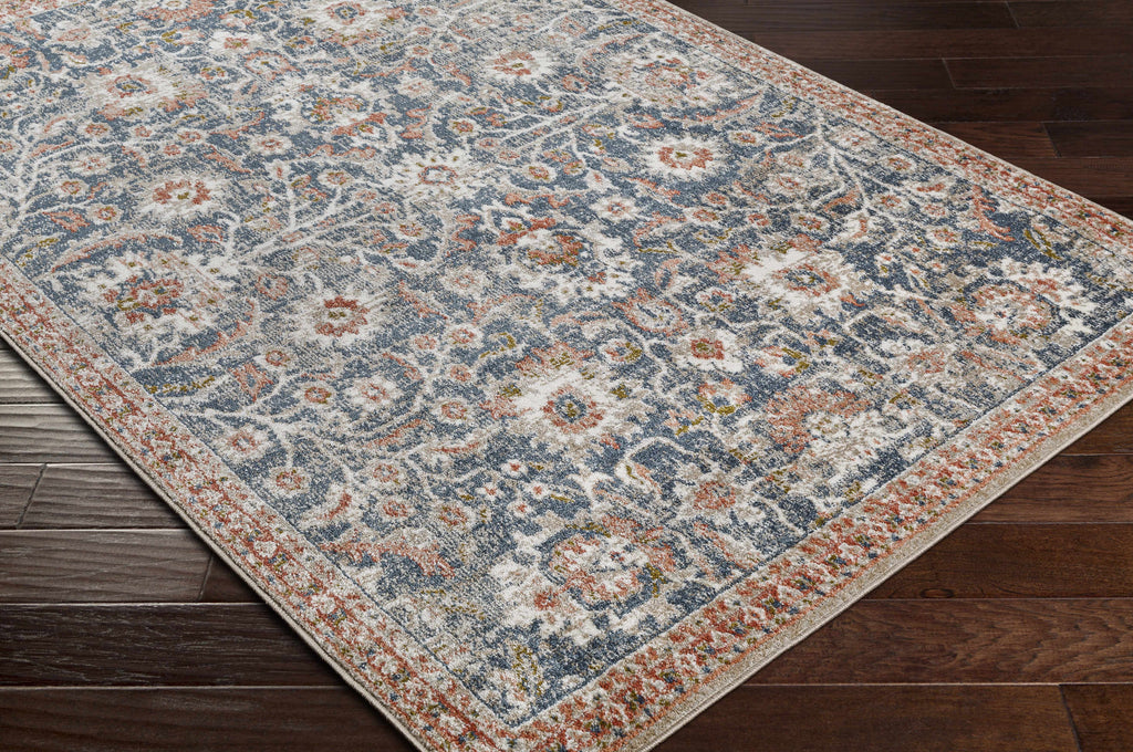 White Multi Gray Area Rug R9979