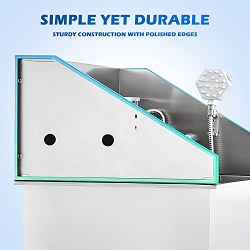 34 Inch Stainless Steel Dog Washing Station R621945