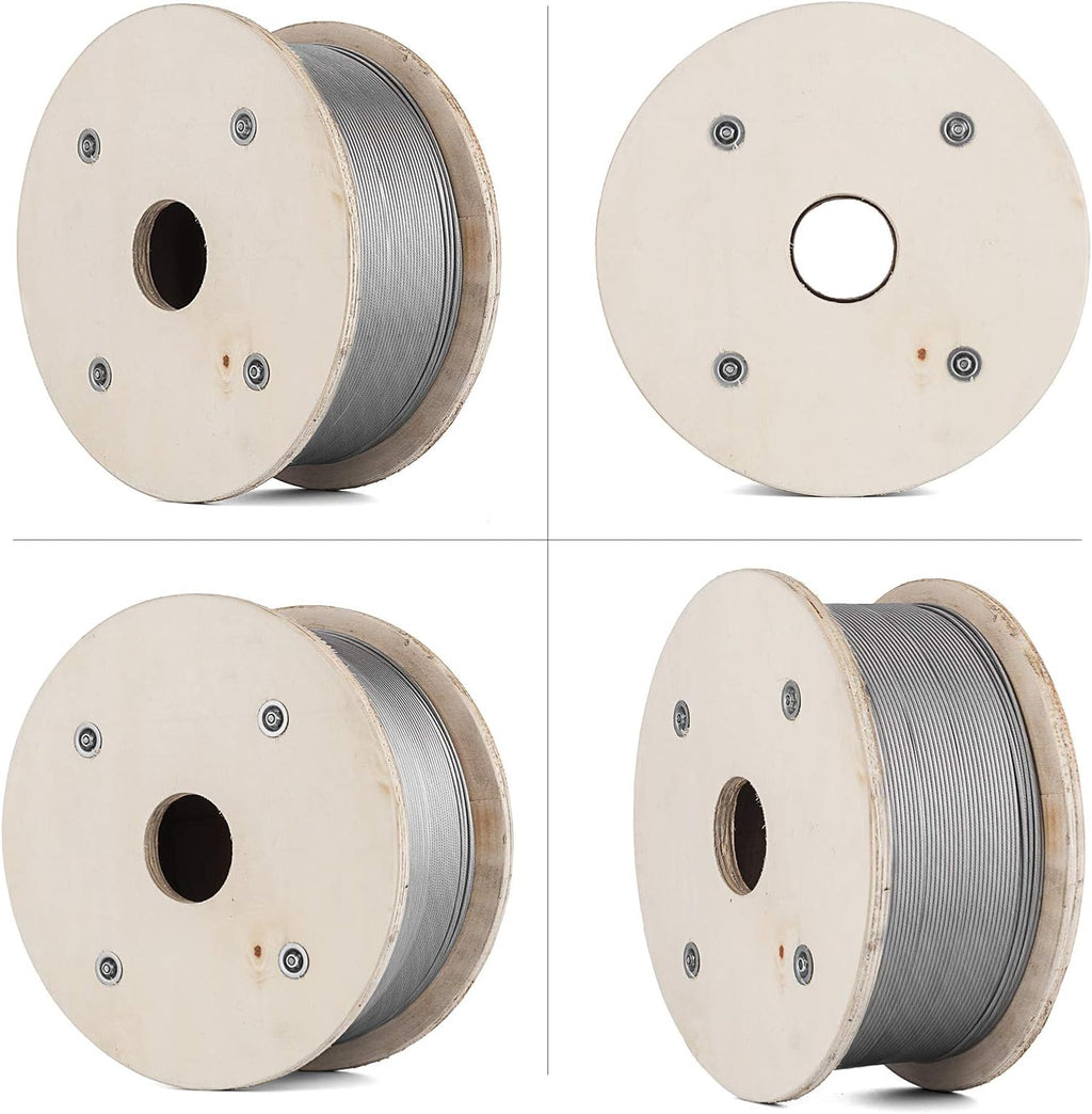 T316 Stainless Steel Wire Rope 1/8 1x19 Cable Railing B9406