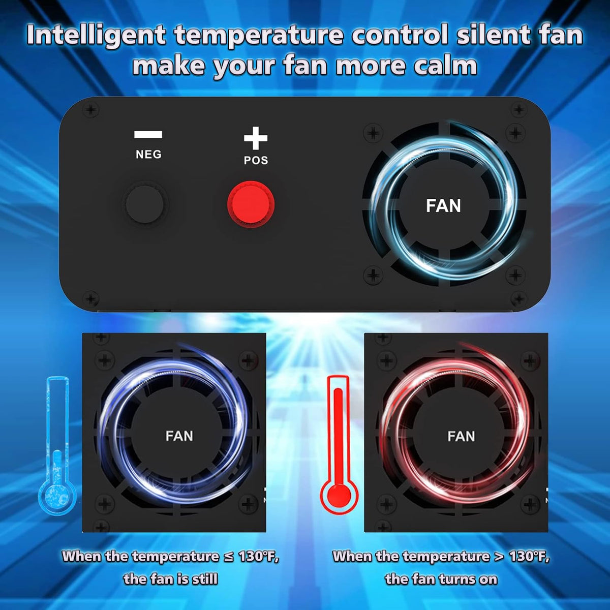 600W Pure Sine Wave Power Inverter DC 12V to AC 110V-130V with LCD Display and Wireless Remote Control W4694