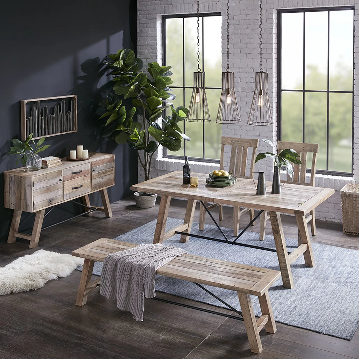 Set of 2 Natural Dining Side Chair N37643
