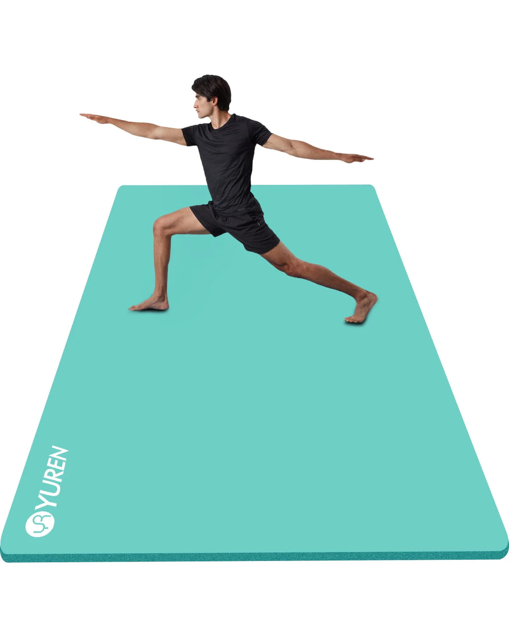 Extra Large 1/2 Thick Black Yoga Mat R27718