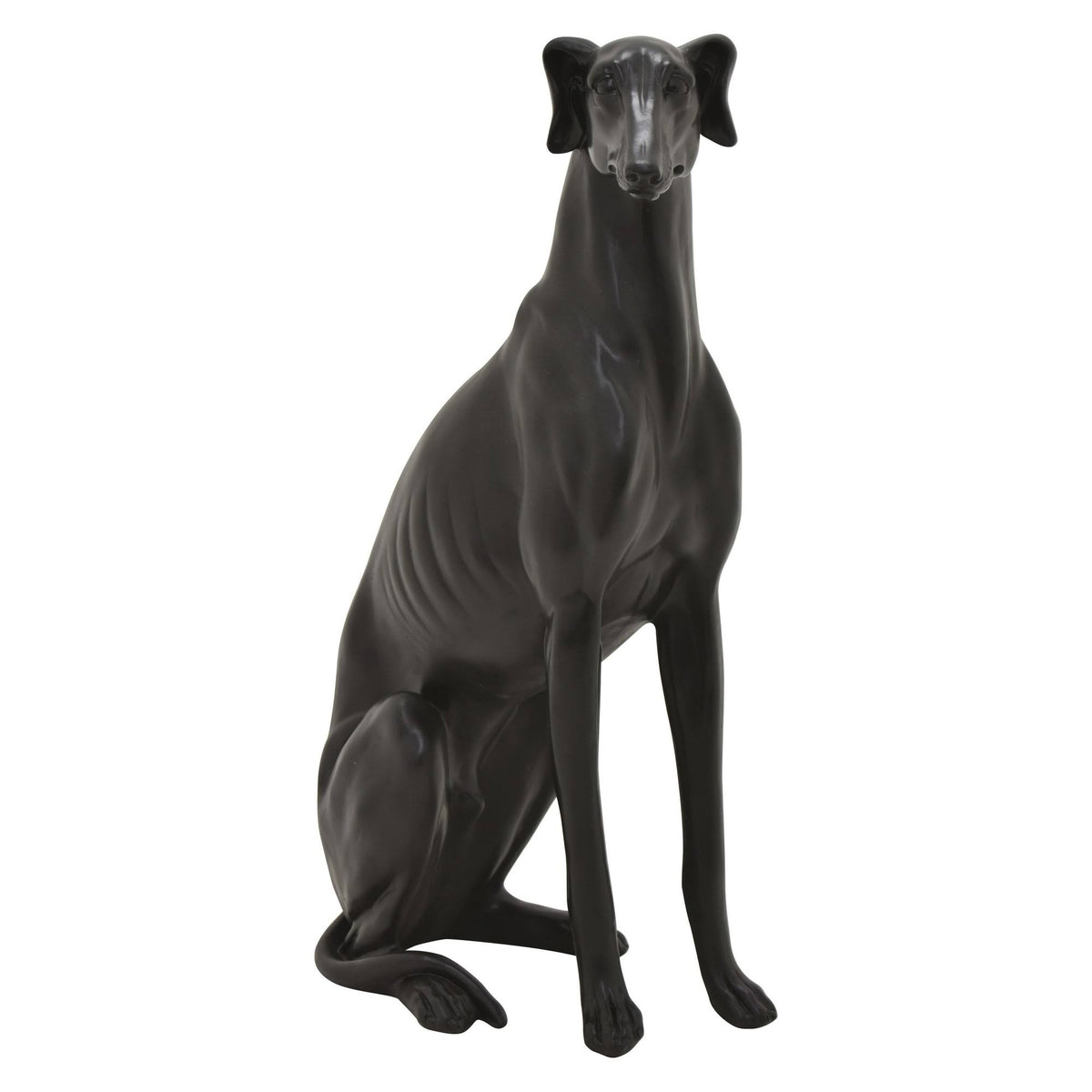 Black Resin Dog Decoration P820