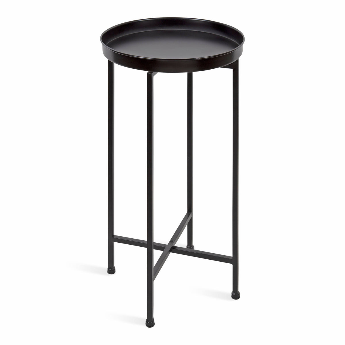 Round Metal Foldable Tray Accent Table A734