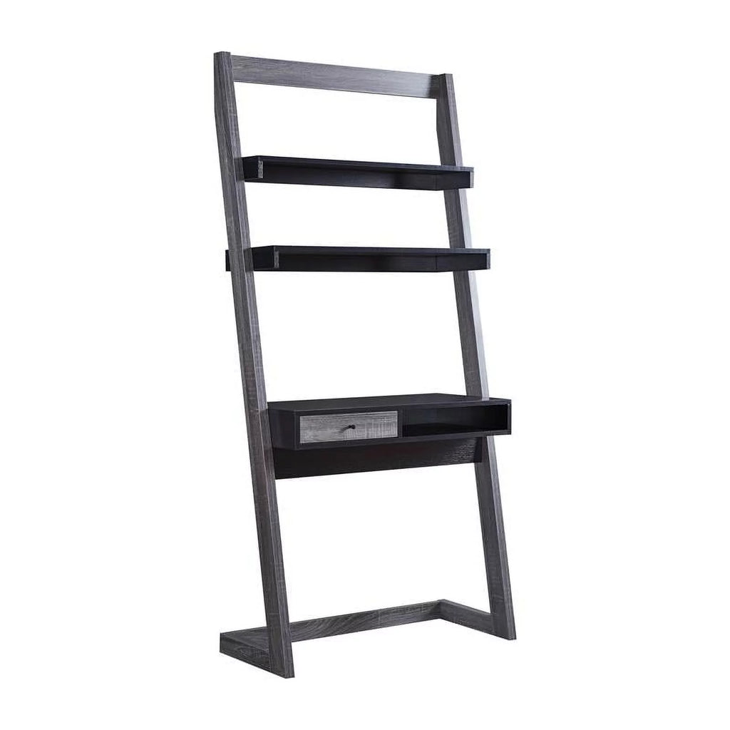 Modern Wood Writing Desk with Shelves G157