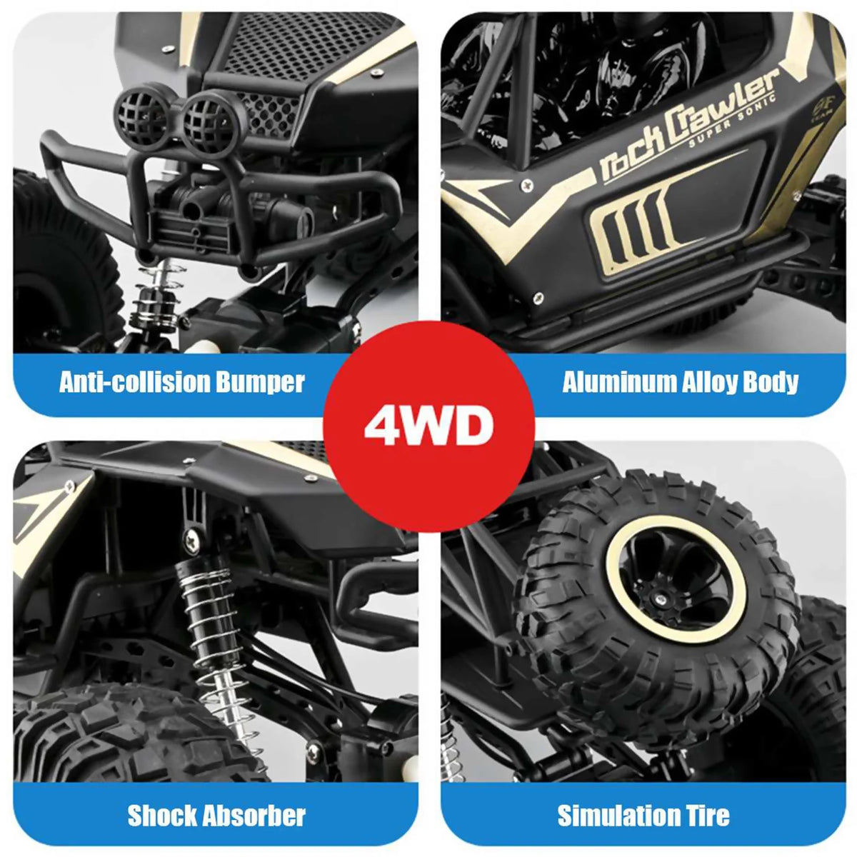 20'' 4WD RC Rock Crawler Remote Control Car L398