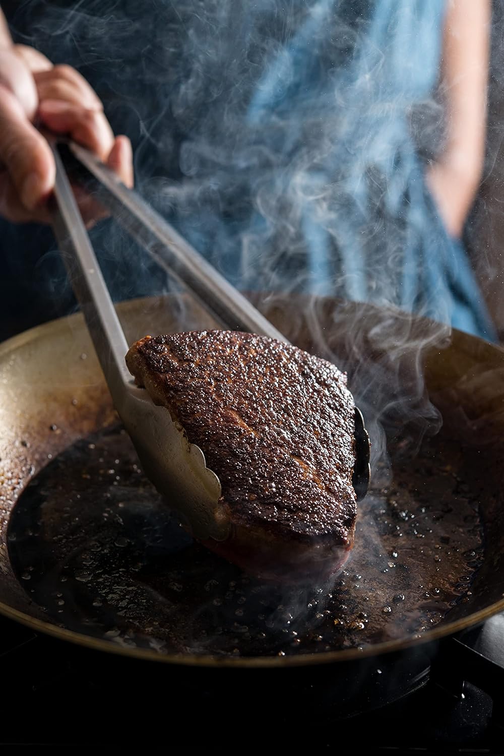 Black Carbon Steel Fry Pan M100