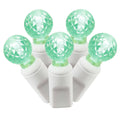 100ct Green LED Christmas Lights - 33' White Wire X690158