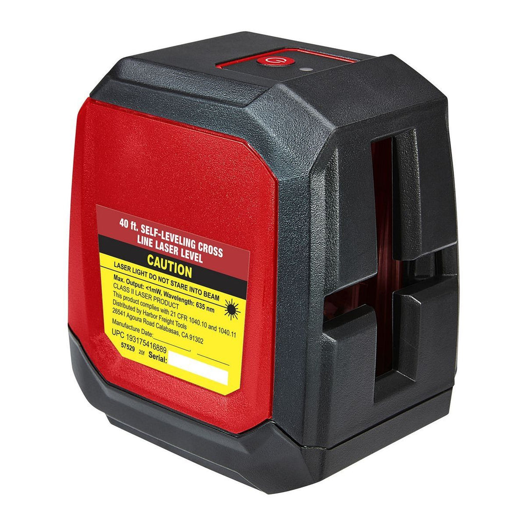 Self-Leveling Cross-Line Laser Level T96242