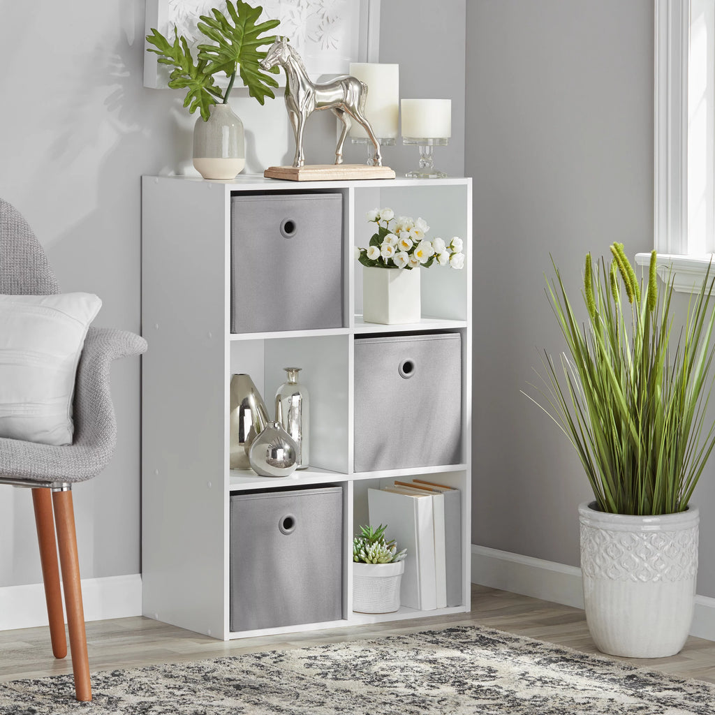 6-Cube White Storage Organizer C437997