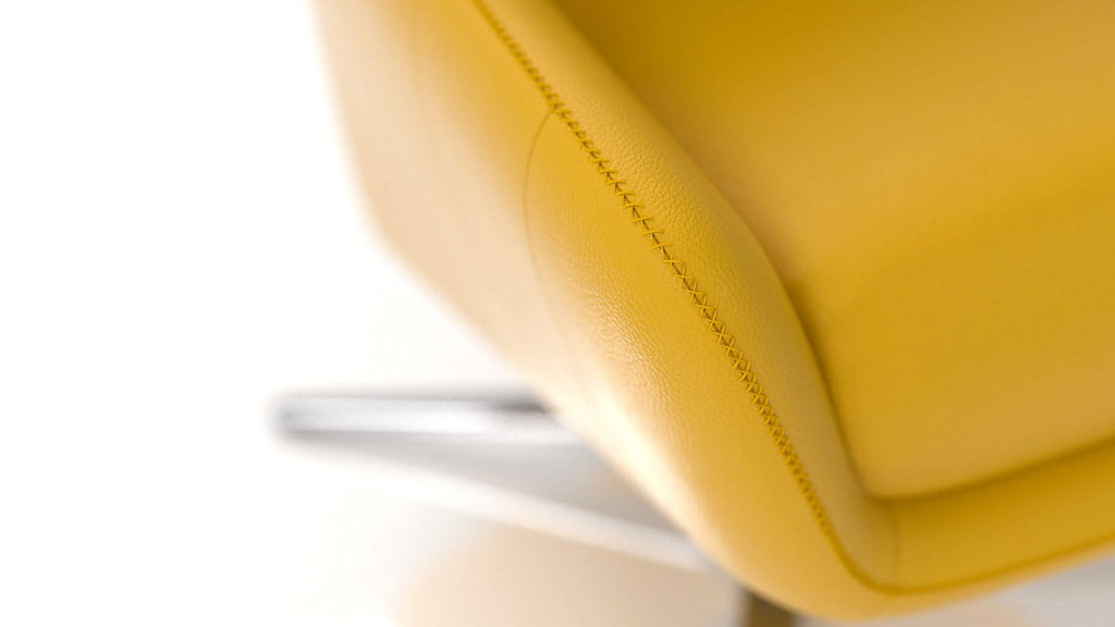 Accent Chair Light Gray Eco Leather Q531