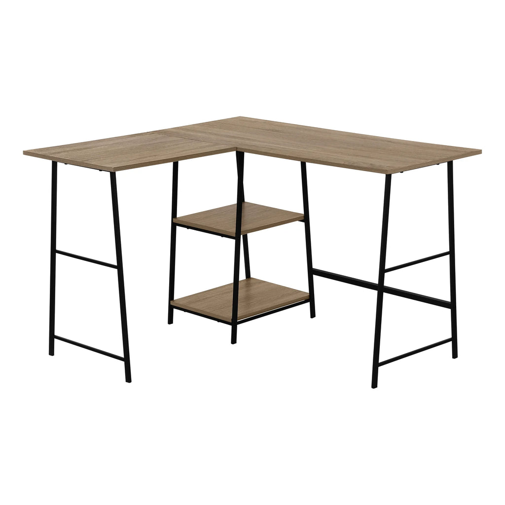 L Shape Brown Laminate Computer Desk V816944
