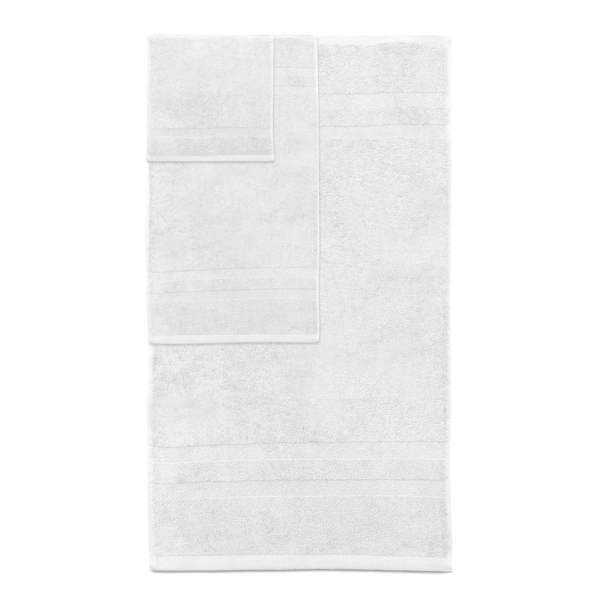 6 Piece 600 Gsm White Cotton Towel Set G705