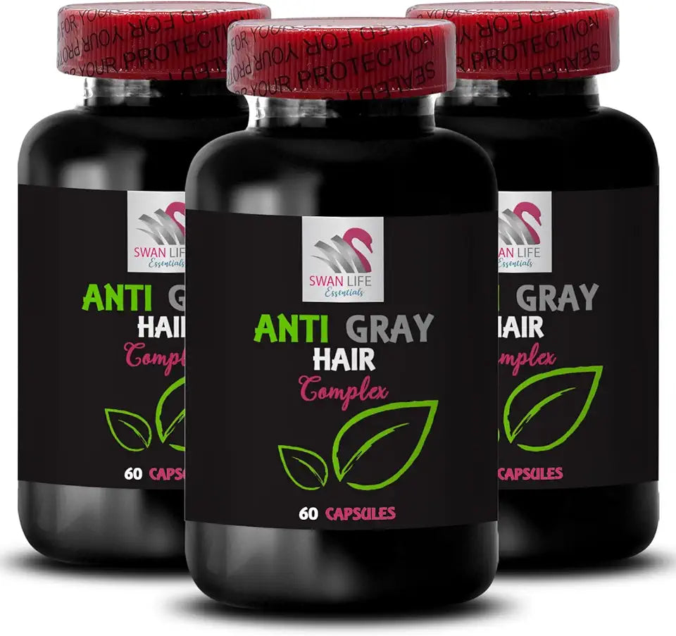 Anti Gray Hair Supplement 180 Capsules B7629