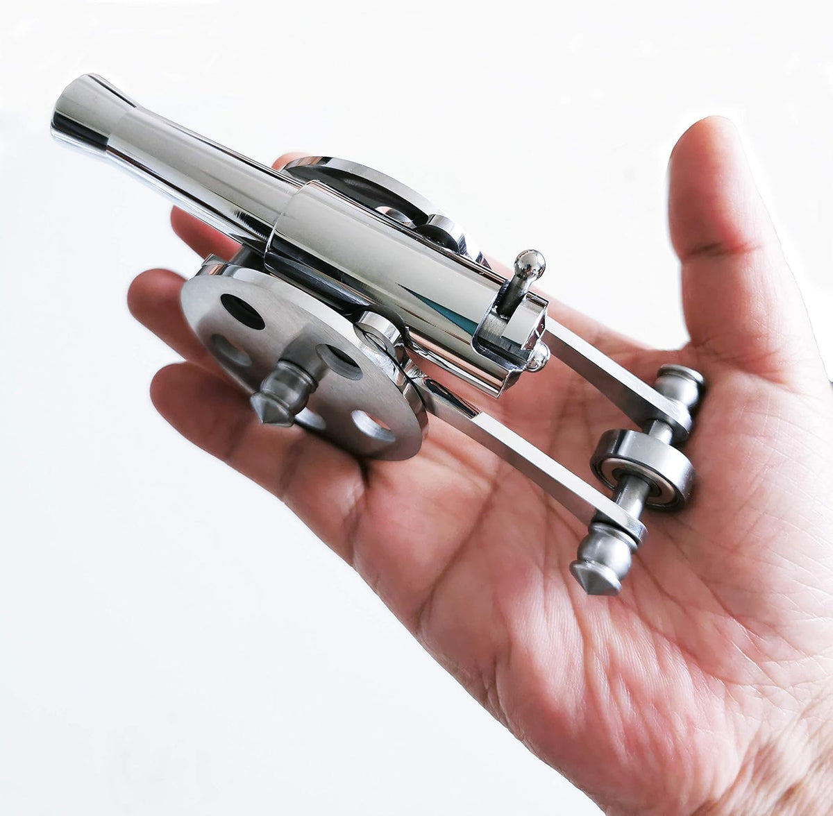 Mini Stainless Steel Cannon Model Pack of 2 H61473