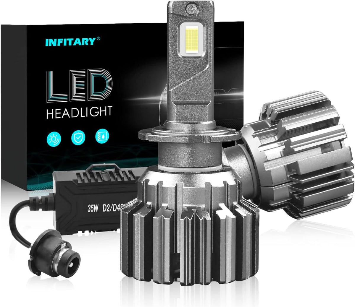 D2S LED Headlight Bulbs Conversion Kit Pack of 2 M78567