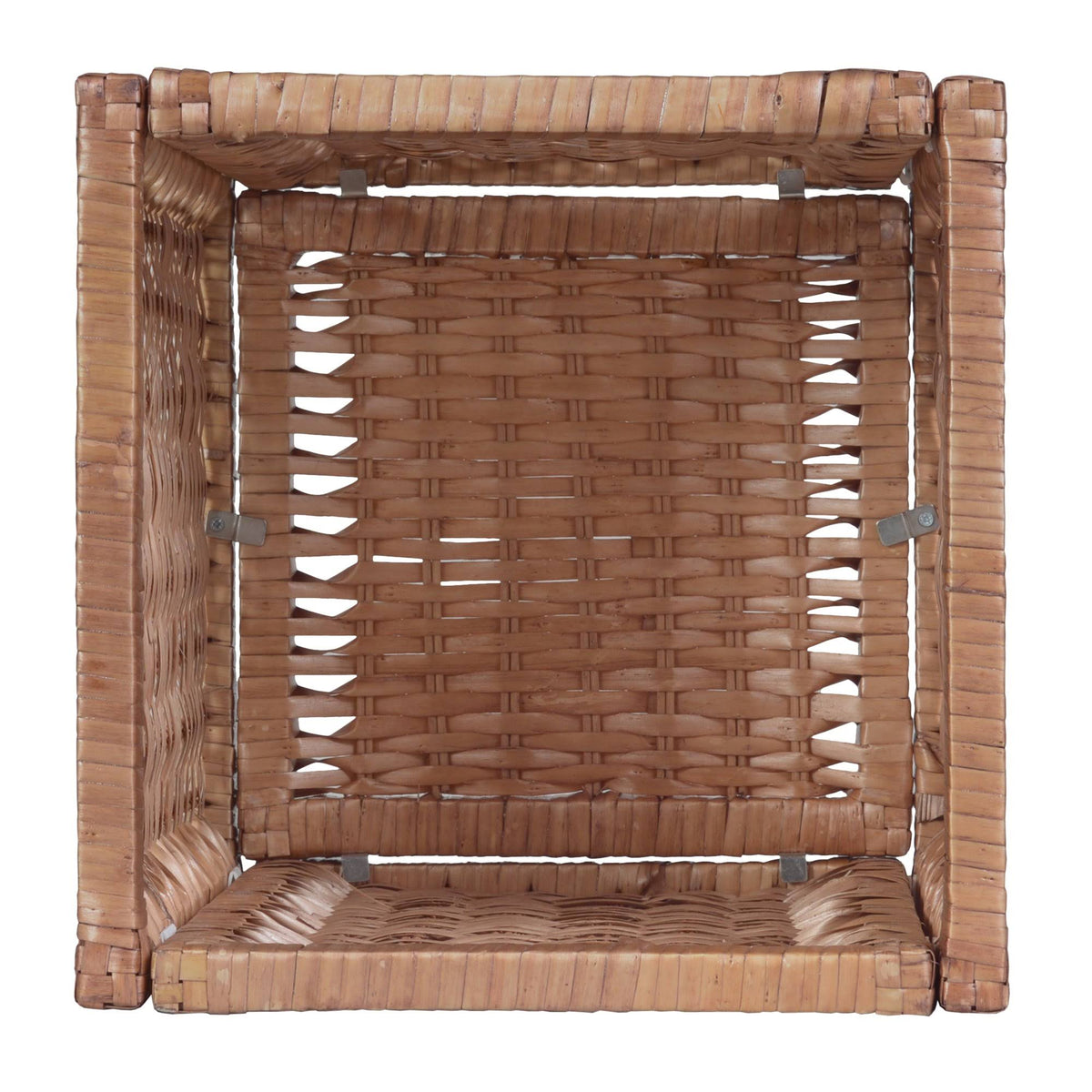 Truffle/Natural 2 Cubes and 2 Wicker Baskets Storage Set V597