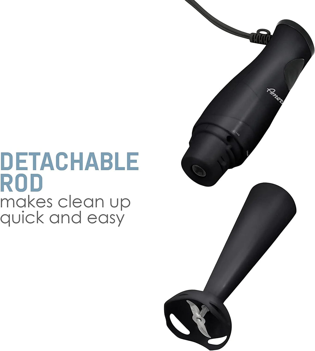 150W Hand Blender with Detachable Wand, Black D82449
