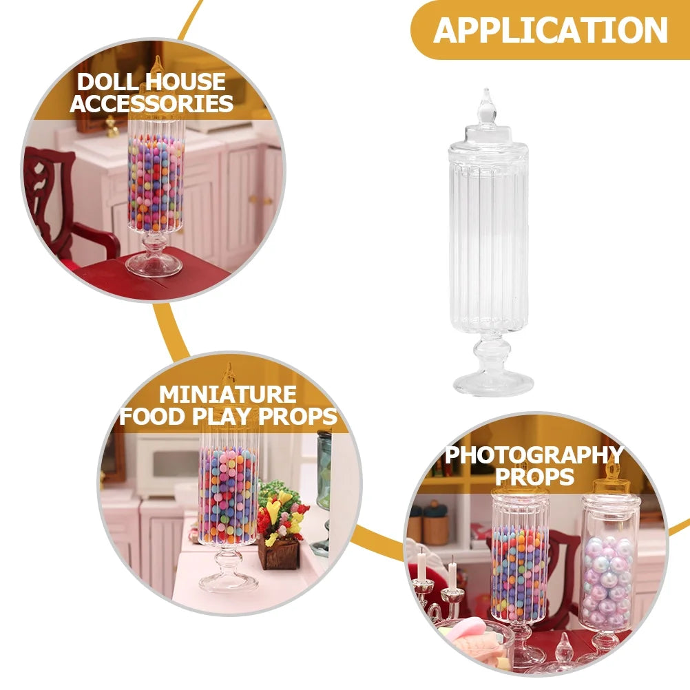 Mini Glass Candy Jars with Lids P4152