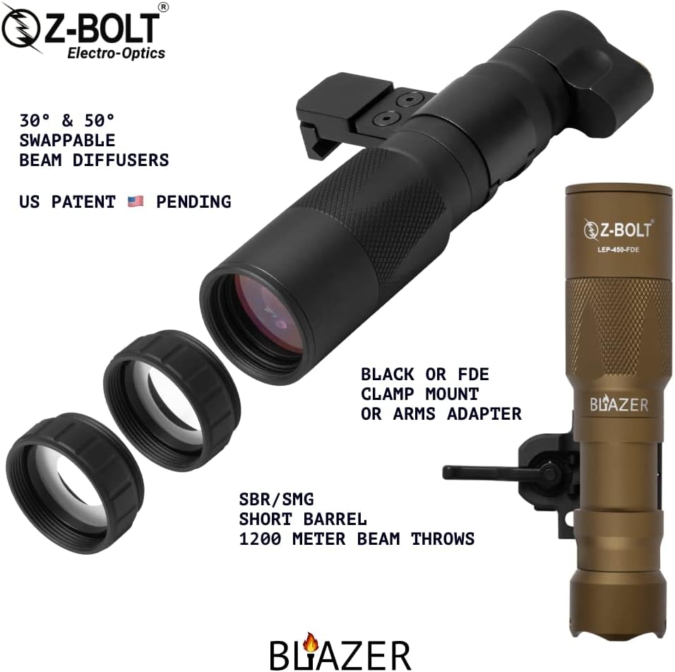 Blazer LEP White Light Illuminator & Flashlight with Rail Clamp Mount E903985