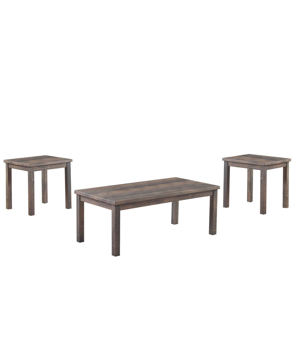 Brown Wooden Coffee Table Set, 3 Piece O3164