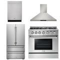 36 Propane Gas Range, Range Hood, Refrigerator, Dishwasher B9813