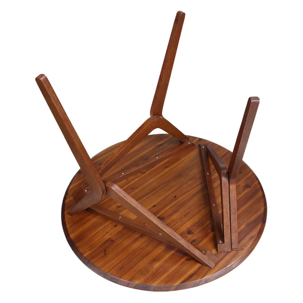 Adjustable Round Wood Dining Coffee Table S26068