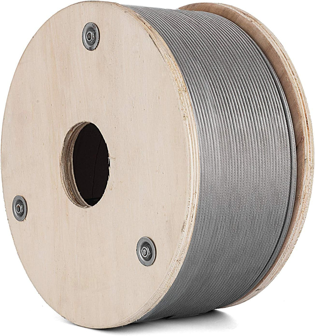 T316 Stainless Steel Wire Rope 1/8 1x19 Cable Railing B9406