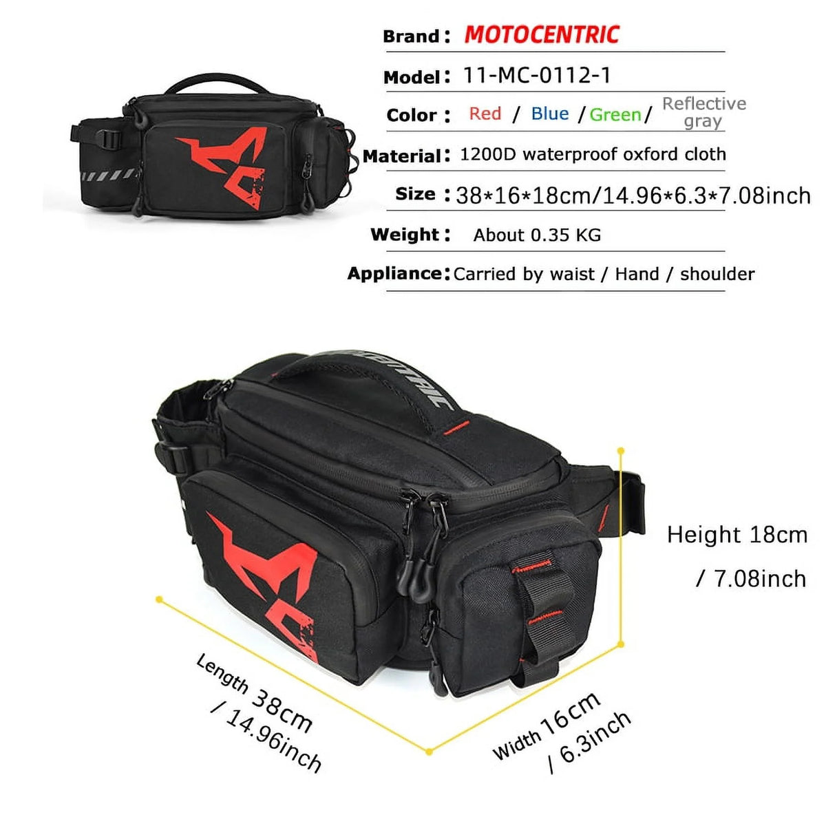 Waterproof Motorcycle Drop Leg Side Bag T208