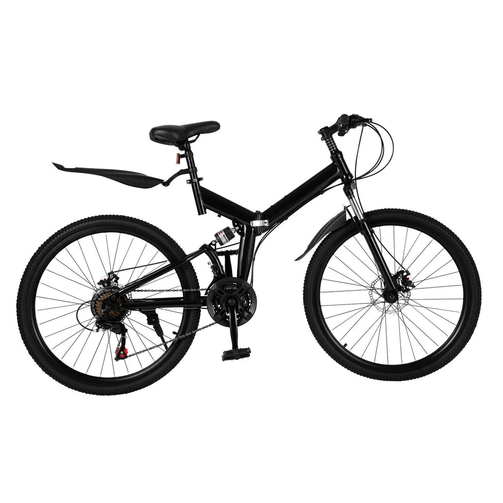 26 inch 21 Speed Full Suspension Folding Mountain Bike G78412