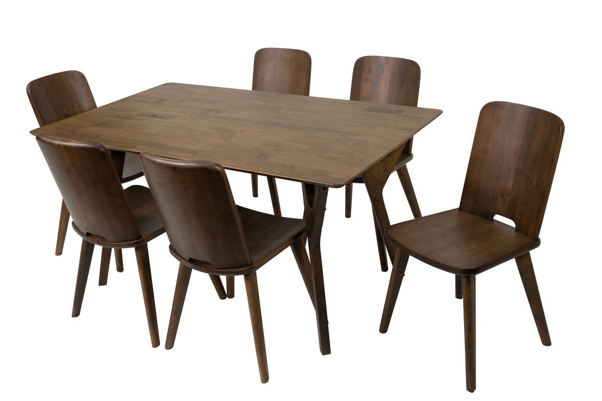 7-Piece Solid Wood Dining Table and 6 Chairs H84192