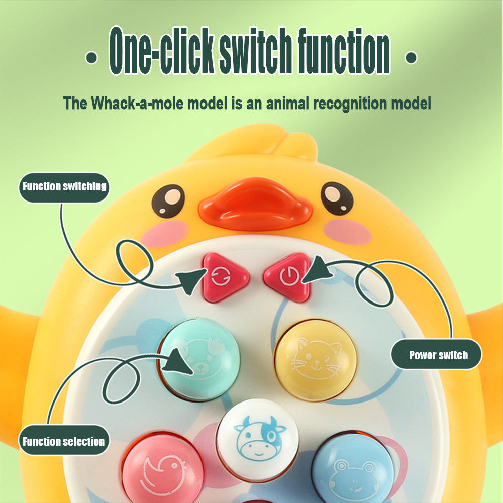 Toddler Baby Toys Whack a Frog Mole Game Hammering Pounding Toys with Hammers Electric Sound Light Duck Gopher Interactive Game Lights Music Toys N126