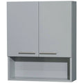 Dove Gray Wall-Mounted Storage Cabinet Q859407